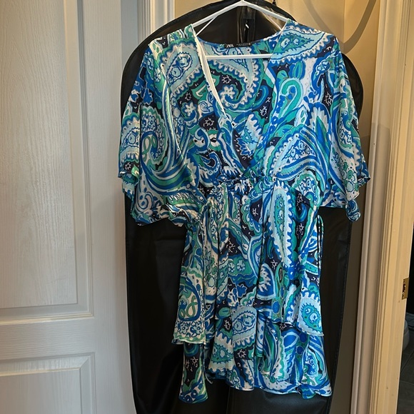 Zara flowy blue dress - Picture 7 of 7